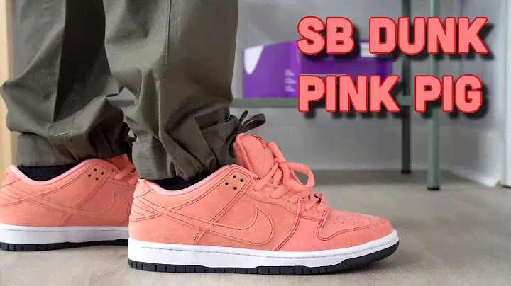 Nike SB Dunk Pink Pig On Foot
