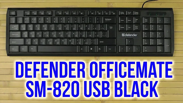 Распаковка Defender OfficeMate SM-820 USB Black