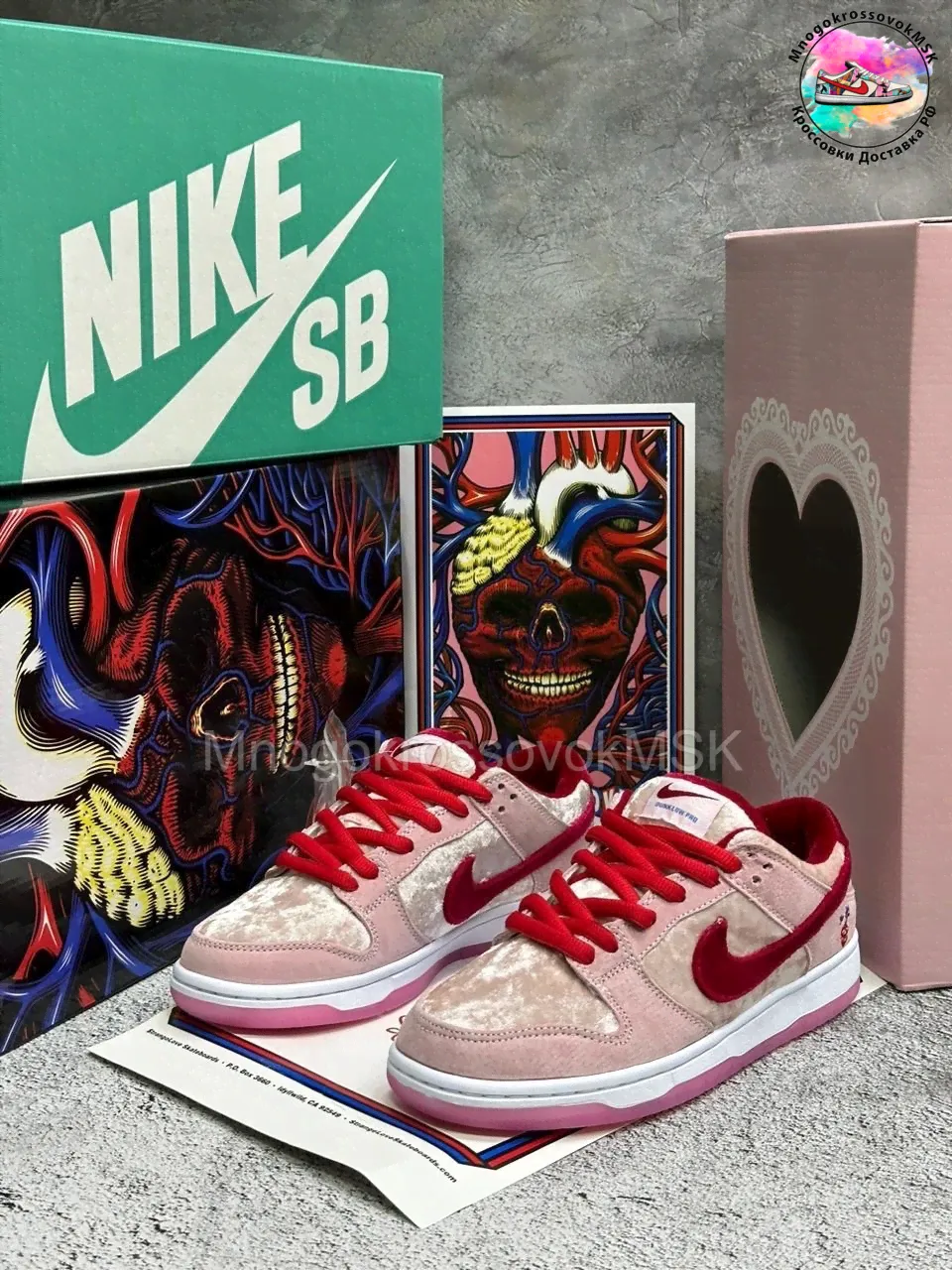 Кроссовки Nike StrangeLove x Dunk Low SB Valentine's Day