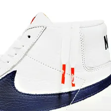 Кеды Nike SB Zoom Blazer Mid ISO DC4472-100 (white-navy-safety orange)