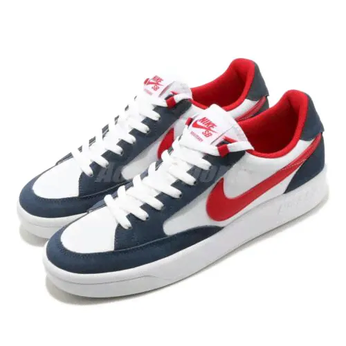 Nike SB Adversary PRM Navy Red White Men Skate Boarding Shoes Sneaker CW7456-400-0