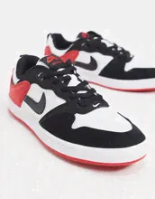 Черно-красные кроссовки Nike SB Alleyoop-Чepный