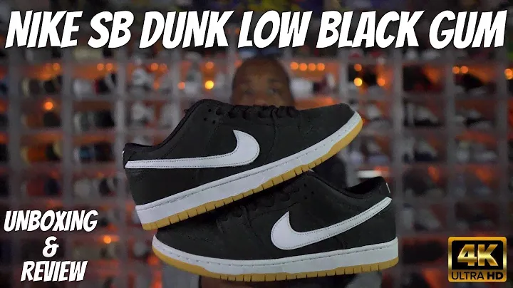 NIKE SB DUNK LOW BLACK GUM UNBOXING AND REVIEW