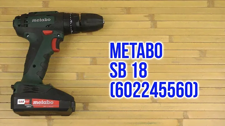Распаковка Metabo SB 18 602245560