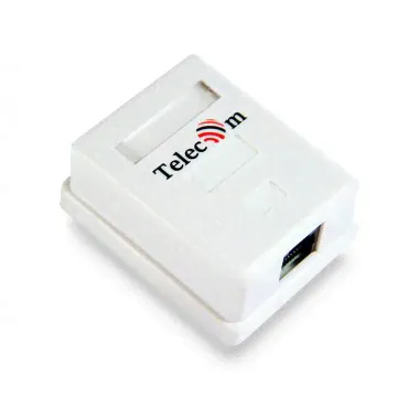 Розетка внешняя Telecom TC-SB-1-8P8C-C5E-WH-0