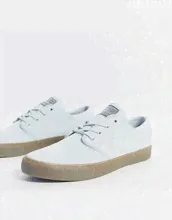 Светло-серые кеды Nike SB Zoom Janoski Premium Flyleather-Cepый
